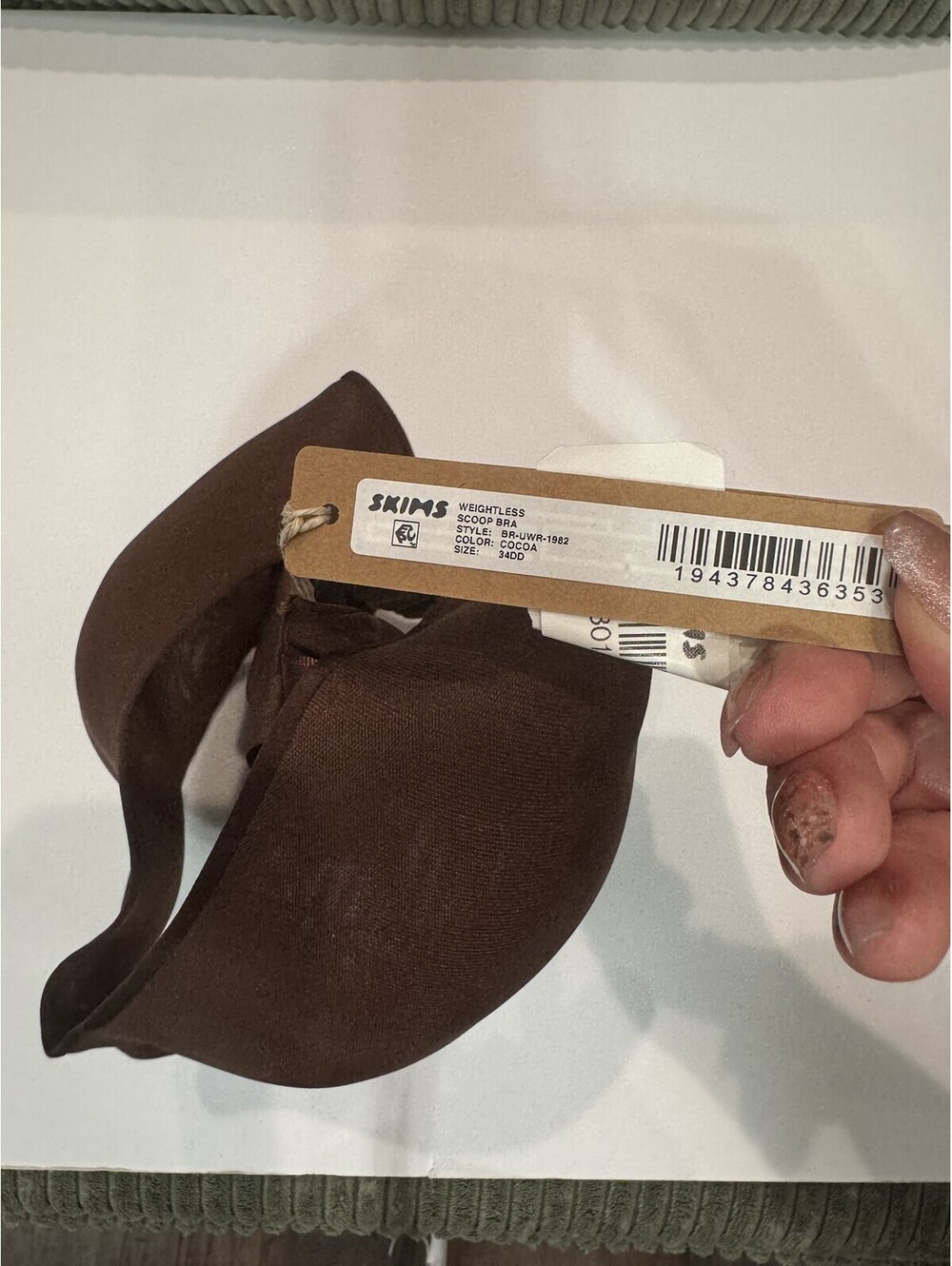 Skims Bra Brown Size 34DD - Picture 2 of 3